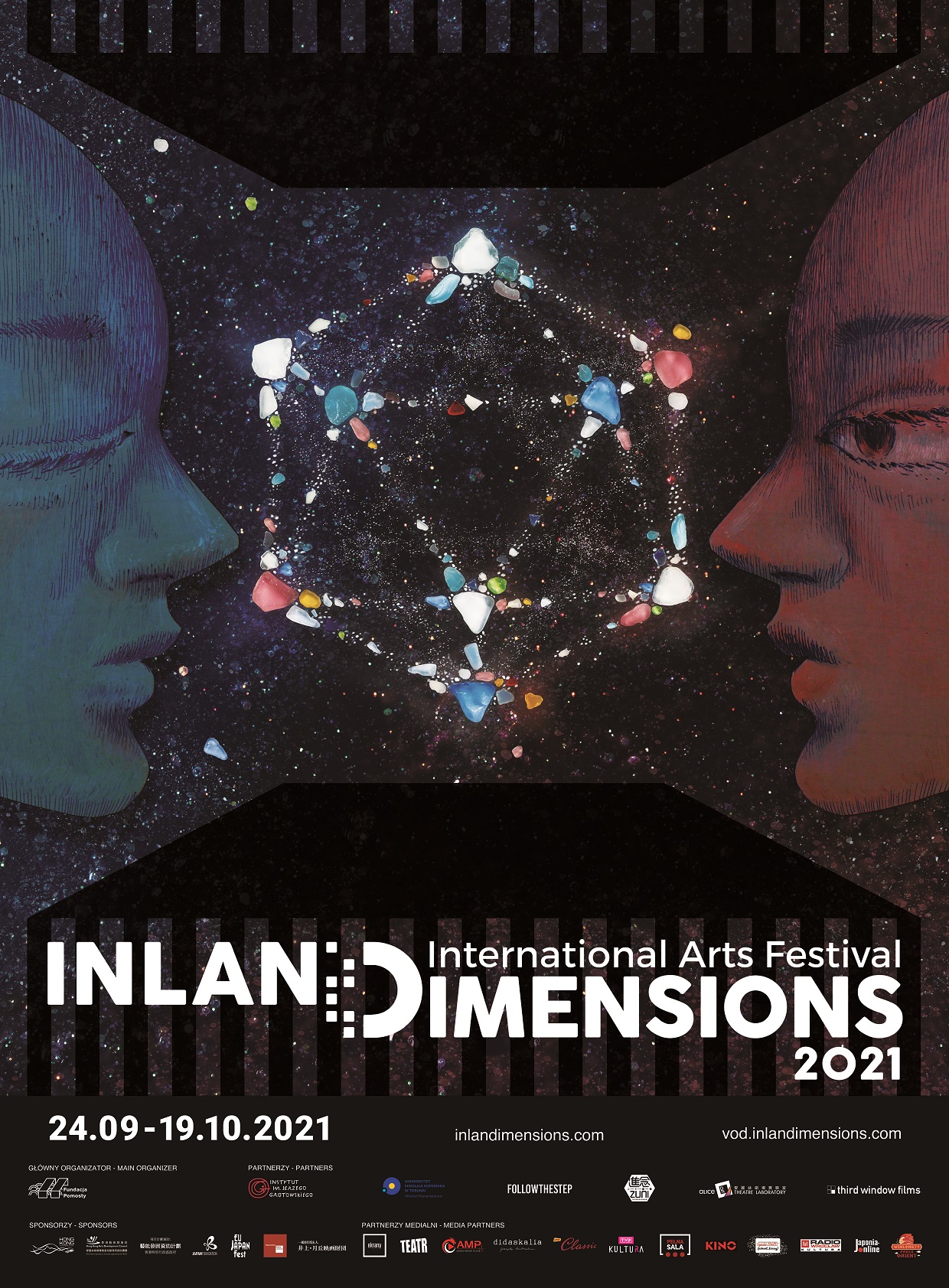 InlanDimensions International Arts Festival 2021 plakat